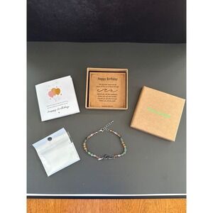 Tony & Sandy Happy Birthday Wave Beaded Bracelet Gift Set for Women Multi Color